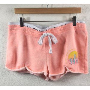 No Boundaries Women's Juniors Stretch Shorts Size XXL (19) Coral Tie Summer